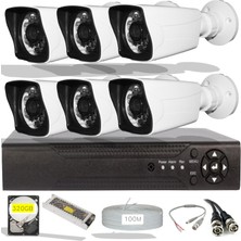 Picam Security Prime Ahd Süper 6 Kameralı Set 1080P Full Hd