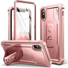 Dexnor DEXNOR-1028C1 Braketi iPhone XS Max Koruyucu Kılıf (Ön Filmli) Ön Kabuk Pc Sayfası + Alt Kılıf Tpu (Yurt Dışından)