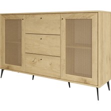 Sevenpal Mobilya Elmas 3 Çekmece 2 Kapaklı Konsol (160CM)