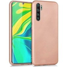  Apsuwa Xiaomi  Mi Note 10 Lite Kılıf Premier Silikon + Full Fiber Nano Bronz