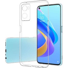 Caseart Oppo A96 4g Kılıf Kamera Koruma Lüx Silikon Şeffaf Kapak