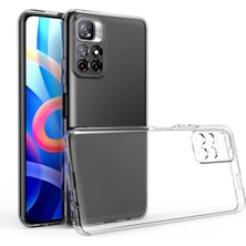 Caseart Xiaomi Poco M4 Pro Kılıf Kamera Koruma Lüx Silikon Şeffaf Kapak