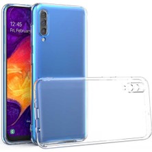 Caseart Samsung Galaxy A50S Kılıf Kamera Koruma Lüx Silikon Şeffaf Kapak