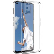 Caseart Oppo A52 Kılıf Kamera Koruma Lüx Silikon Şeffaf Kapak