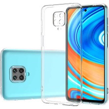 Caseart Xiaomi Redmi Note 9s Kılıf Kamera Koruma Lüx Silikon Şeffaf Kapak