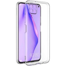 Caseart Huawei P40 Lite Kılıf Kamera Koruma Lüx Silikon Şeffaf Kapak