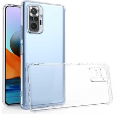 Caseart Xiaomi Redmi Note 10 Pro Kılıf Kamera Koruma Lüx Silikon Şeffaf Kapak