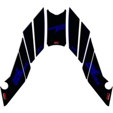 GP Kompozit Yamaha Tenere 700 2019-2023 Uyumlu Tank Pad Seti Mavi