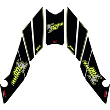 GP Kompozit Yamaha Tenere 700 2019-2023 Uyumlu Tank Pad Seti Sarı