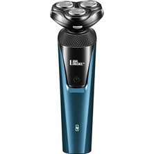 Lingke Taşınabilir Yıkanabilir USB Şarj Edilebilir Elektrikli Tıraş Makinesi  - Mavi (Yurt Dışından)