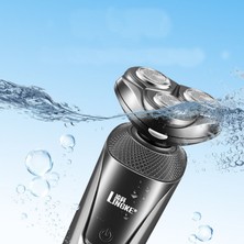 Lingke Taşınabilir Yıkanabilir USB Şarj Edilebilir Elektrikli Tıraş Makinesi  - Mavi (Yurt Dışından)