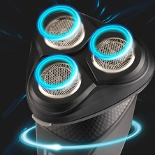 Lingke Taşınabilir Yıkanabilir USB Şarj Edilebilir Elektrikli Tıraş Makinesi  - Mavi (Yurt Dışından)