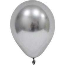 Çıtı Pıtı Store 6 Inç Krom Silver Balon (10'lu)