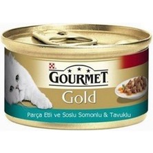 Purina Gourmet Parça Etli Soslu Somon Tavuk 85 gr