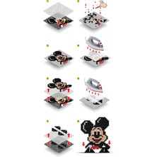 Pixel Pixel Eğitici, Eğlenceli Boncuk Aktivite ve Oyuncak Seti, Disney Mickey & Friends BB29-03