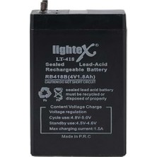 Lightex LT-418 4V 1.8AH Bakımsız Işıldak Aküsü
