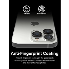 MTK Moveteck Apple iPhone 14 Pro Max ve Apple iPhone 14 Pro Uyumlu Kamera Lens Koruyucu Yuvarlak Halka 3'lü Set