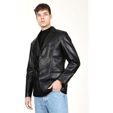Dericlub E2246 Gerçek Deri Erkek Blazer Ceket