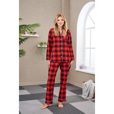 Pjs Kadın Önden Düğmeli Pijama Takımı 23557
