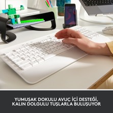 Logitech Signature K650 Tam Boyutlu Kablosuz Türkçe Q Klavye - Beyaz