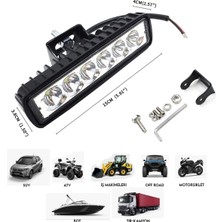 Nkt Group 6 LED 18 W Off Road Gündüz Farı Sis Farı Yayıcı Delici Off Road Farı