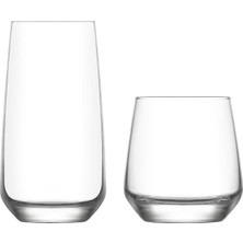 Lav Lal Çayiz Seti Su Bardak - Meşrubat Bardağı Seti Takımı 24 Parça