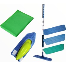 Silva Mikrofiber Mop Üçlü Set + Silva Mikrofiber El Mopu + Silva Mikrofiber Cam Bezi