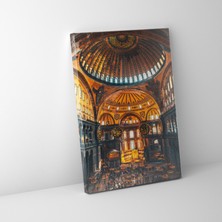 Haydi Dekor Ayasofya Iç Mekan Görüntüsü Allah Muhammed Kanvas Tablo