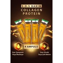 Motto Plus Professional Multivitamin Collagen - Protein Acil Kurtarma Saç Bakım Kürü 4X10ML 4 Ampul