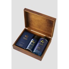 ALTINYILDIZ CLASSICS Erkek AC Virtuel 100 Ml EDP Parfüm-Deodorant 150 Ml Duş Jeli 400 Ml Ahşap Kutulu Set Damat Bohçası