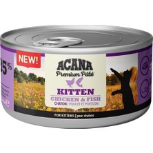 Acana Premium Pate Ezme Tavuklu ve Balıklı Yavru Kedi Konservesi 85 gr x 4 Adet