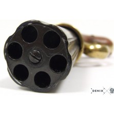 Denix Denix-6 Varil Pepper-Box Revolver, Ingiltere 1840-MADE In Spain-Handmade