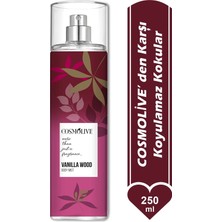 Cosmolive Body Mist Vücut Spreyi - Nemlendirici Parfüm 250 ml. Vanılla Wood