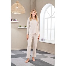Pjs Kadın Uzun Kollu Pijama Takımı 23551