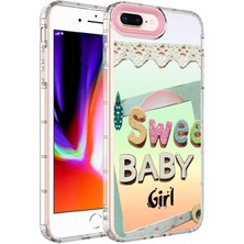 Ankacep Apple iPhone 8 Plus Kılıf Kamera Korumalı Renkli Desenli Sert Silikon Korn Kapak