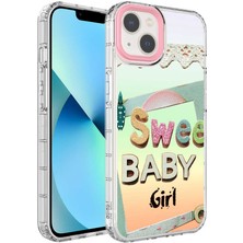 Ankacep Apple iPhone 14 Kılıf Kamera Korumalı Renkli Desenli Sert Silikon Korn Kapak