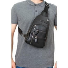 Newish Polo Body Bag Çapraz Vegan Deri Sırt Çantası En: 18 cm Boy: 28 cm Genişlik : 6 cm