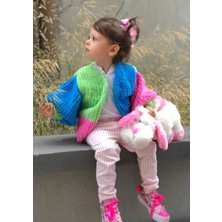 Organıcmıra Çocuk Çok Renkli Rainbow Hırka Bebek Ceket