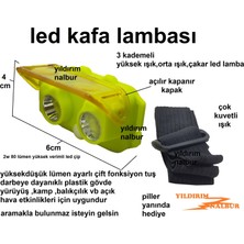 Kafa Feneri Pilli Kafa Lambası Çok Kuvetli Mini Tip Lamba