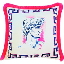 Ge Living Dekoratif Marcus Antonius Desenli Kırlent Kılıfı - Heritage Serisi 50 x 50
