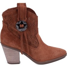 Venüs 2018506Y Delikli Nubuk Deri Topuklu Yazlık Kadın Bot