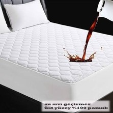 AY Home  Kapitone  Fitted  Yatak Koruyucu  Alez  Tek  Kişilik Kapitoneli Pamuklu Sıvı Geçirmez   Yatak Alezi 100 x 200 cm Ölçüsünde