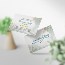 Woisco Teşekkür Kartı 100 Adet 52x82mm 350GR Çift Yönlü