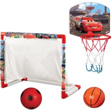 Cars3 Oyuncak Basket Potası ve Cars3 Futbol Kalesi Erkek Çocuk Oyuncakları