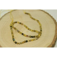 Yaşam Tohumu Akik Taşı Faset Kesim Dizi 4mm (24030)