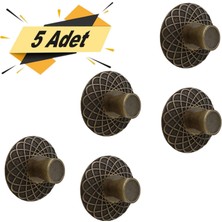 Badem10 Dinar Çekmece Dolap Kapak Kulpu Kulbu Antik Sarı Metal Kulp (5 Adet)