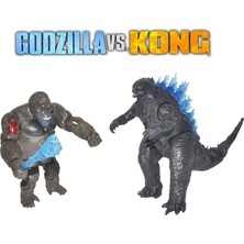 Godzilla Vs. Kong Giant Godzilla Giant King Kong Işıklı Aksesuarlı Figür Mega Oyuncak Seti