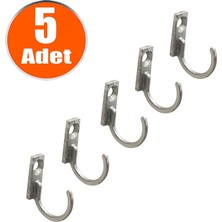 Badem10 Duvar Dolap Çekmece Kapı Anahtar Anahtarlık Askısı (5 Adet)