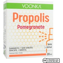 Voonka Propolis Pomegranate 20 Ml Sprey
