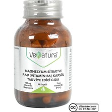 Venatura Magnezyum Sitrat Ve P-5-P (Vitamin B6) 90 Kapsül